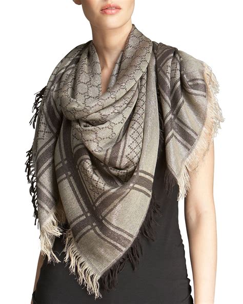 gucci cavendish scarf beige gold|Gucci Scarves, Silks, Stoles & Shawls for Women .